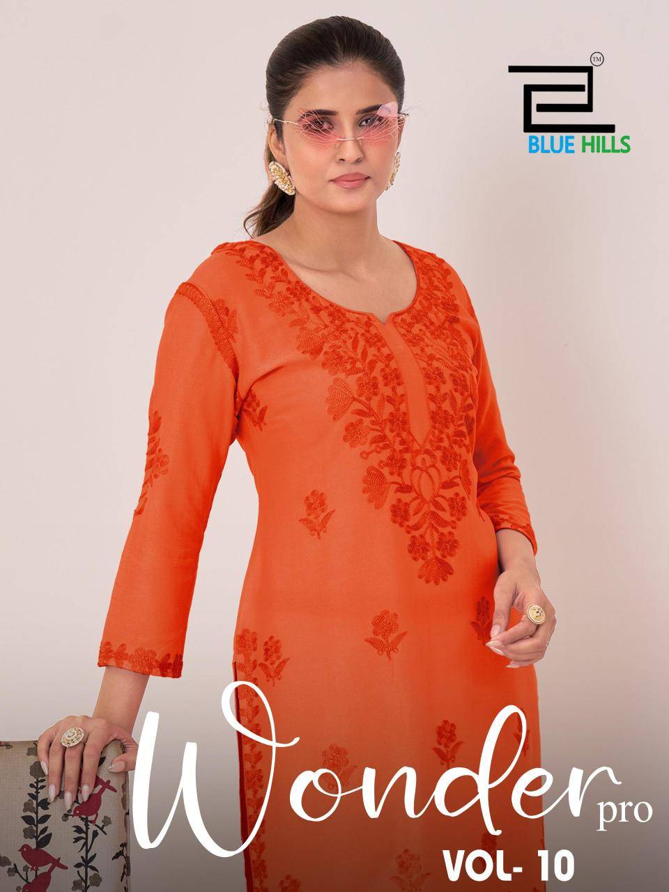 Blue hills wonder pro vol 10 Wholesale Kurti shops in Gujarat